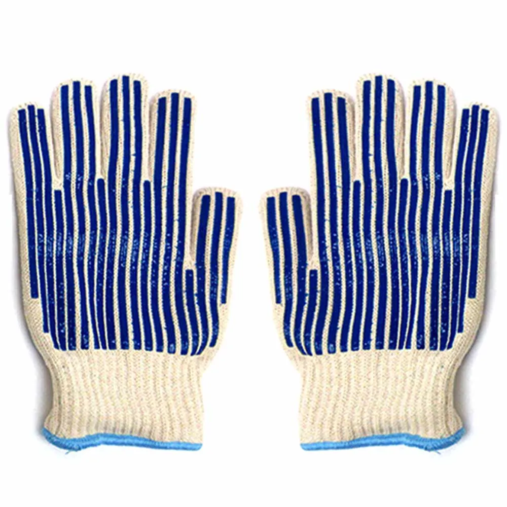 1 Pair Heat Resistant Oven Glove Hot Surface Handler Mitt Grilling Glove Kitchen