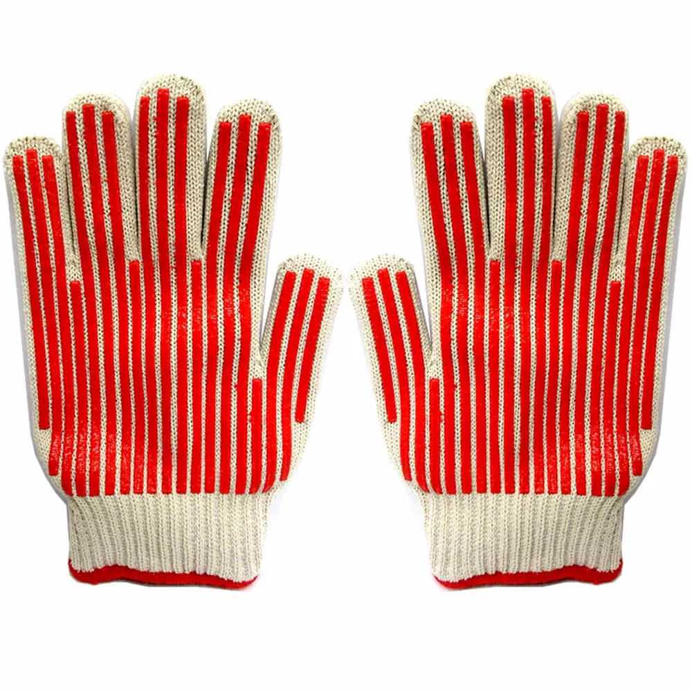 1 Pair Heat Resistant Oven Glove Hot Surface Handler Mitt Grilling Glove Kitchen