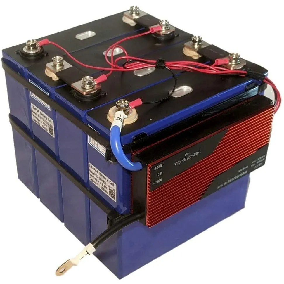 12V 120Ah Lithium Iron Phosphate (LiFePO4) Prismatic Battery with 100A BMS