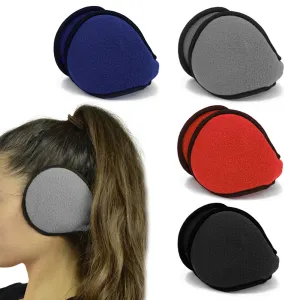 2 Pack Ear Muff Winter Comfortable Warmer Earmuffs Ear Warmers Collapsible Color