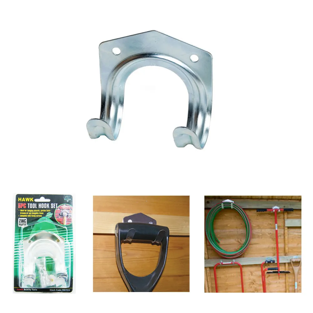 2 Pack Hook Kit Home Garage Workshop Organizer Wall Panel Set Tool Storage Hooks