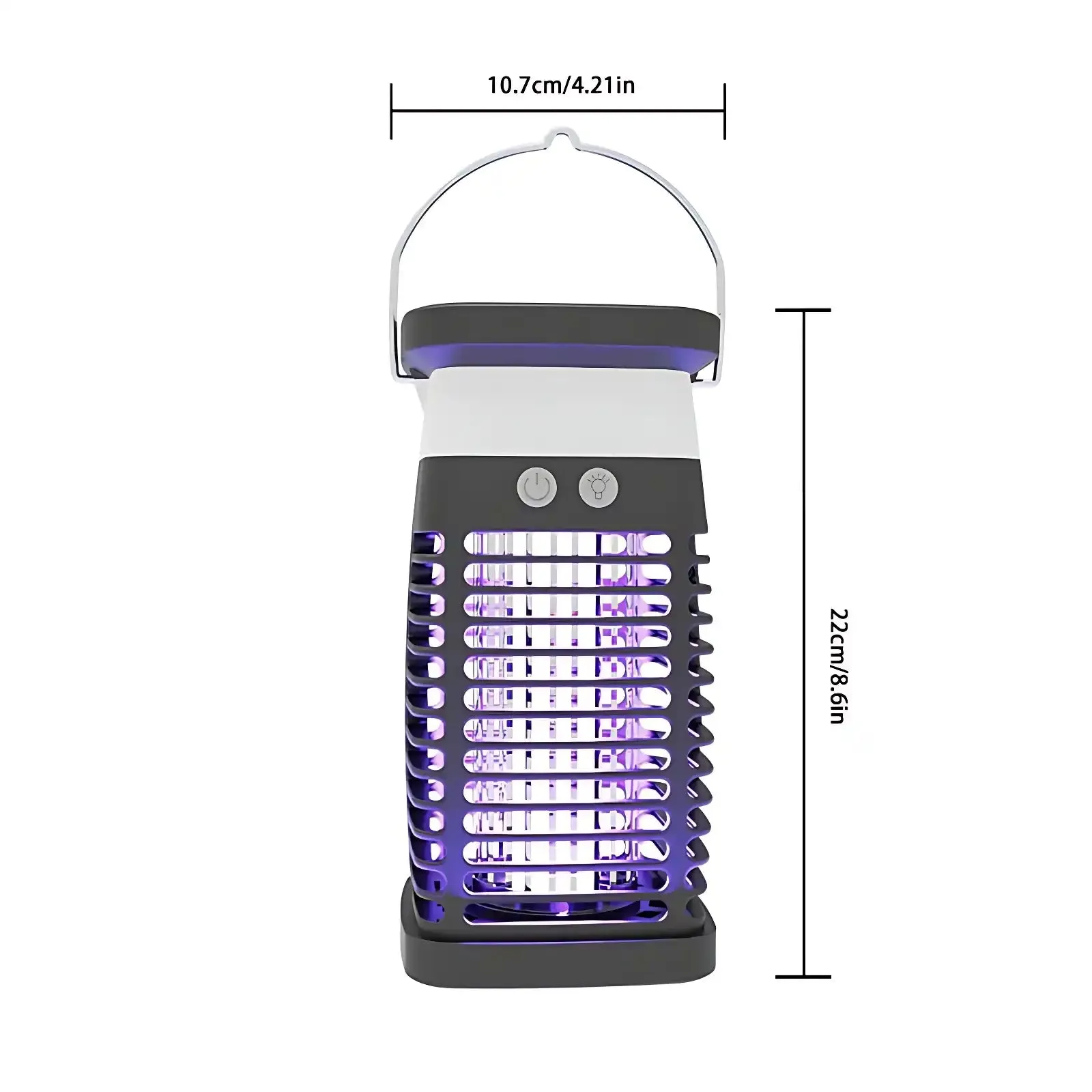 2025 Upgraded Solar Bug Zapper - 360 UV Trap for Gnats, Mosquitoes & Flying Pests