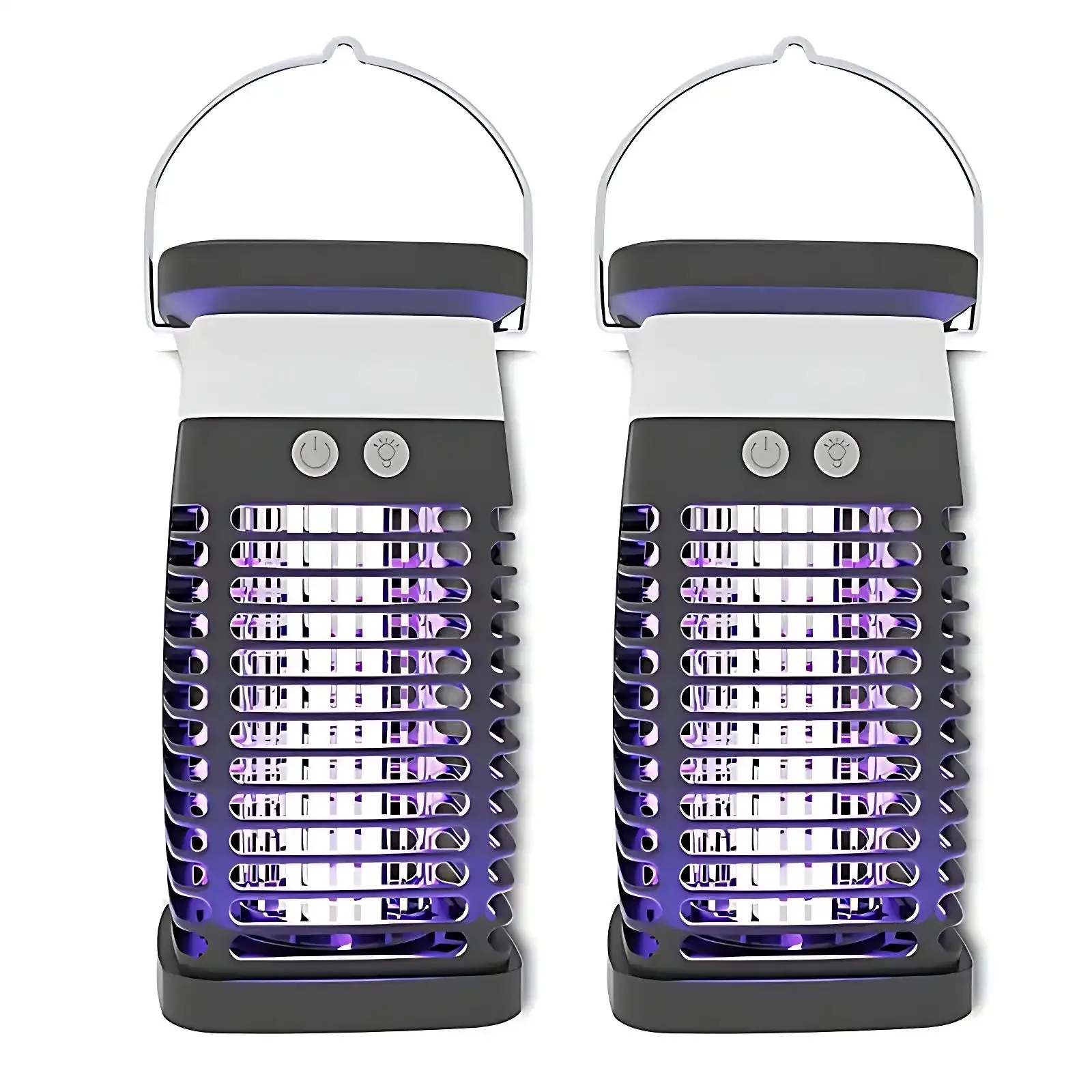 2025 Upgraded Solar Bug Zapper - 360 UV Trap for Gnats, Mosquitoes & Flying Pests