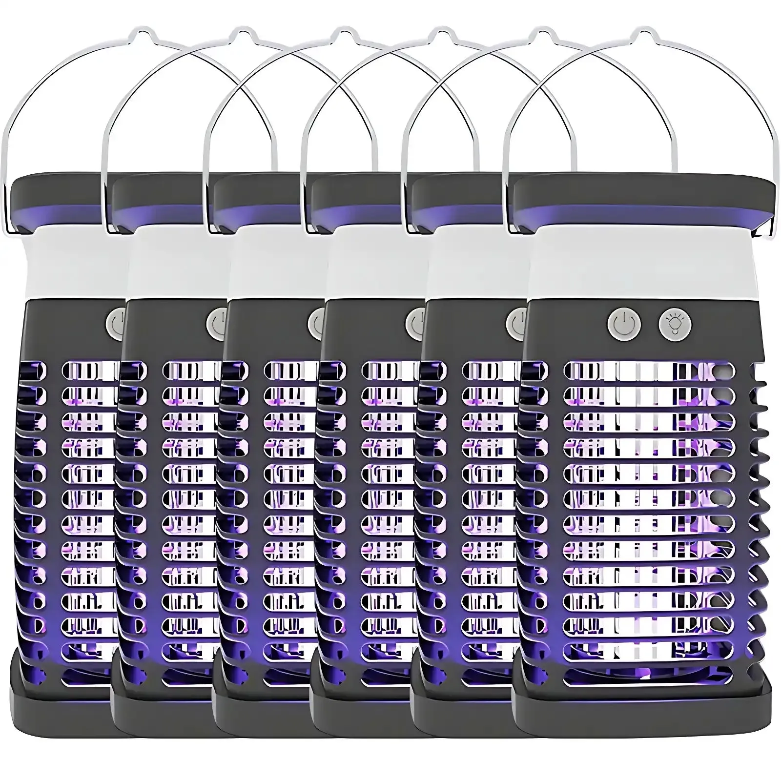 2025 Upgraded Solar Bug Zapper - 360 UV Trap for Gnats, Mosquitoes & Flying Pests