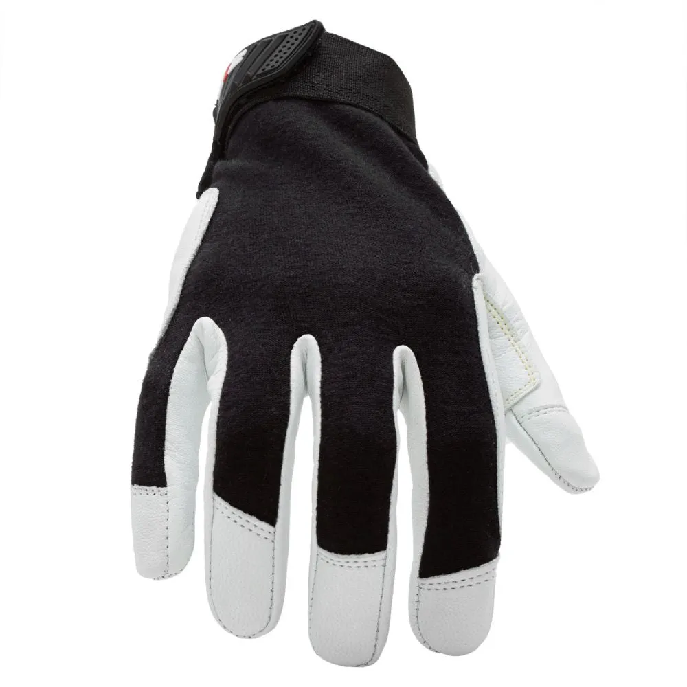 212 Performance FRLPC5-05-013 Fire Resistant Leather Palm Cut 5 Welder and Fabricator Gloves, 3X-Large Black;White