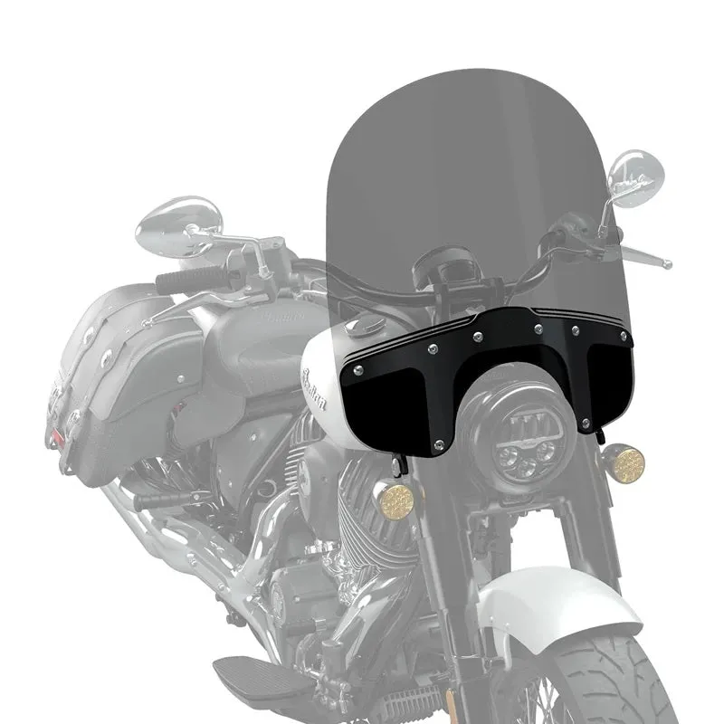 23.8 in. Quick Release Tinted Mid Windshield - Black