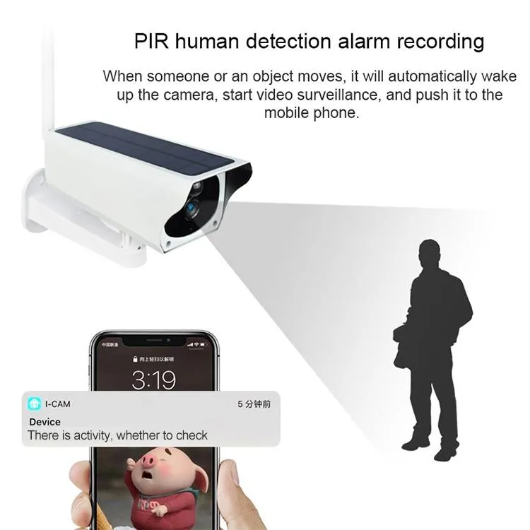 2MP Solar Wifi Camera | Waterproof | Night Vision | Motion Detection | Voice Intercom