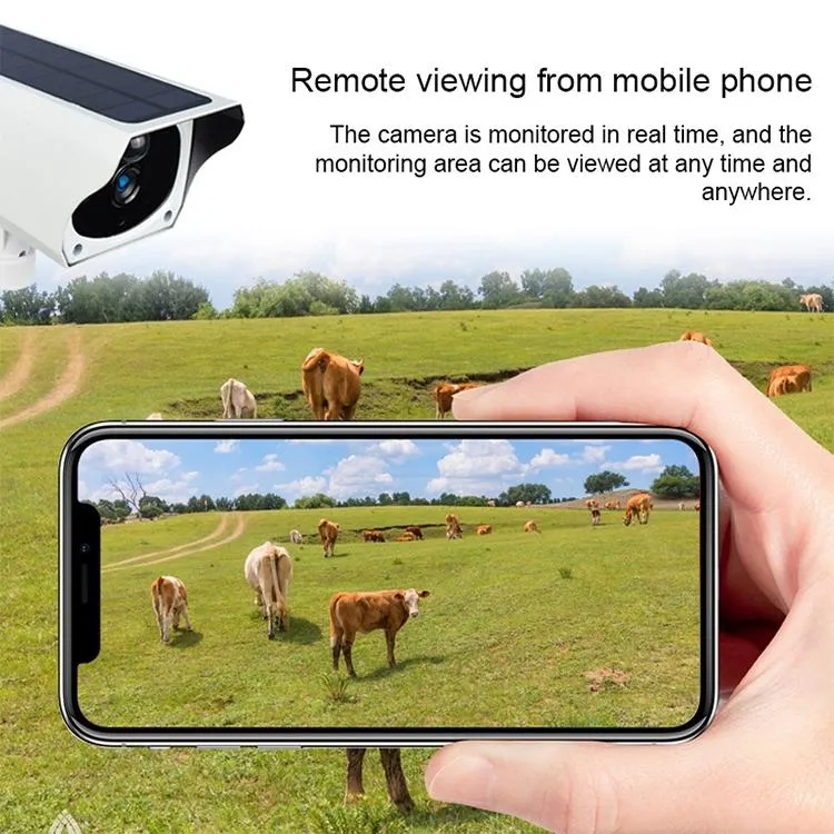 2MP Solar Wifi Camera | Waterproof | Night Vision | Motion Detection | Voice Intercom