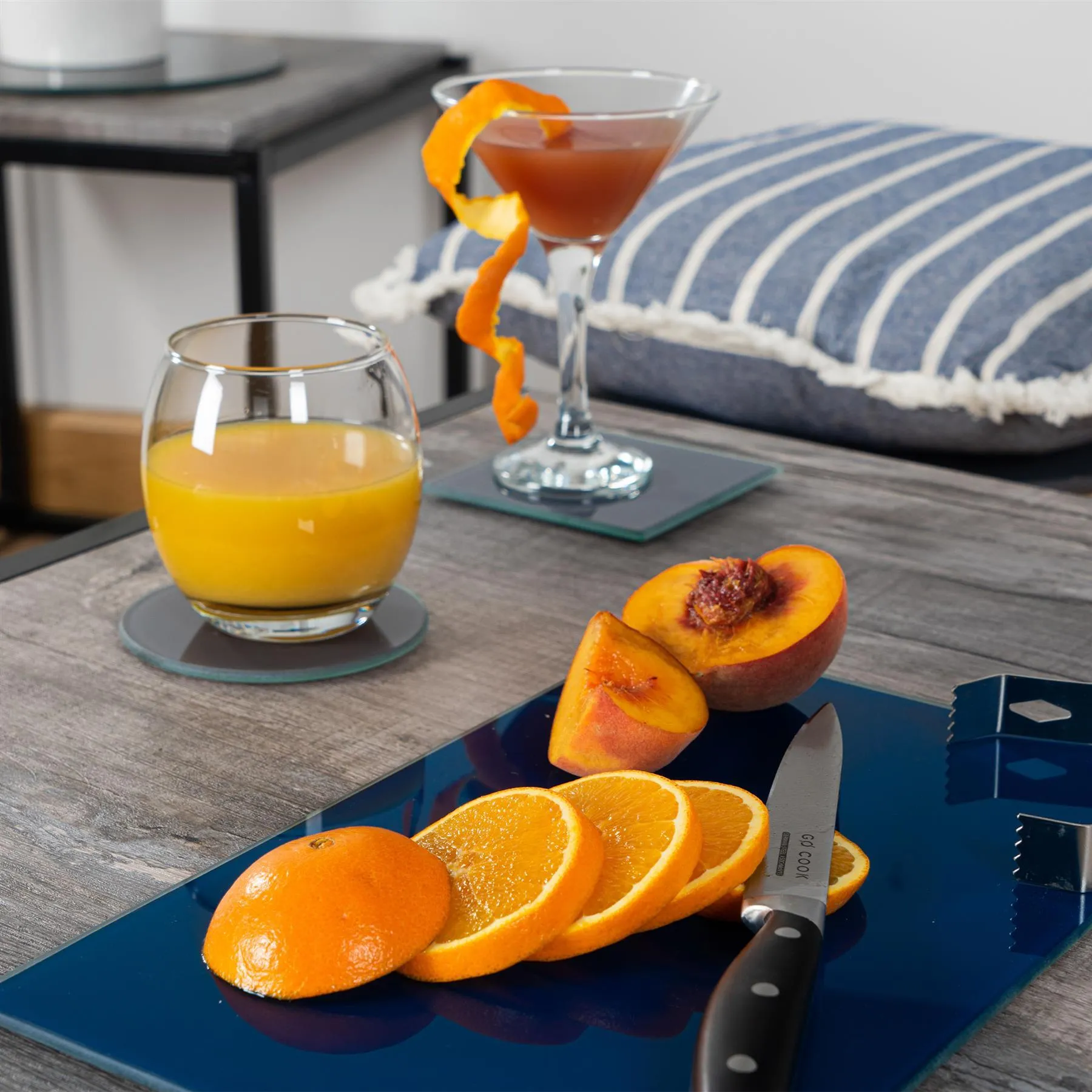 30cm x 20cm Glass Chopping Board - By Harbour Housewares