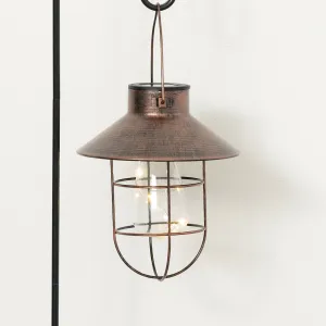 32"H Sullivans Lantern Stake Solar Light, Copper