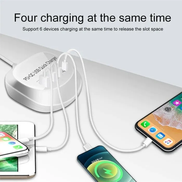 4-Port PD QC3.0 Charger | 40W | With AU AC Adapter
