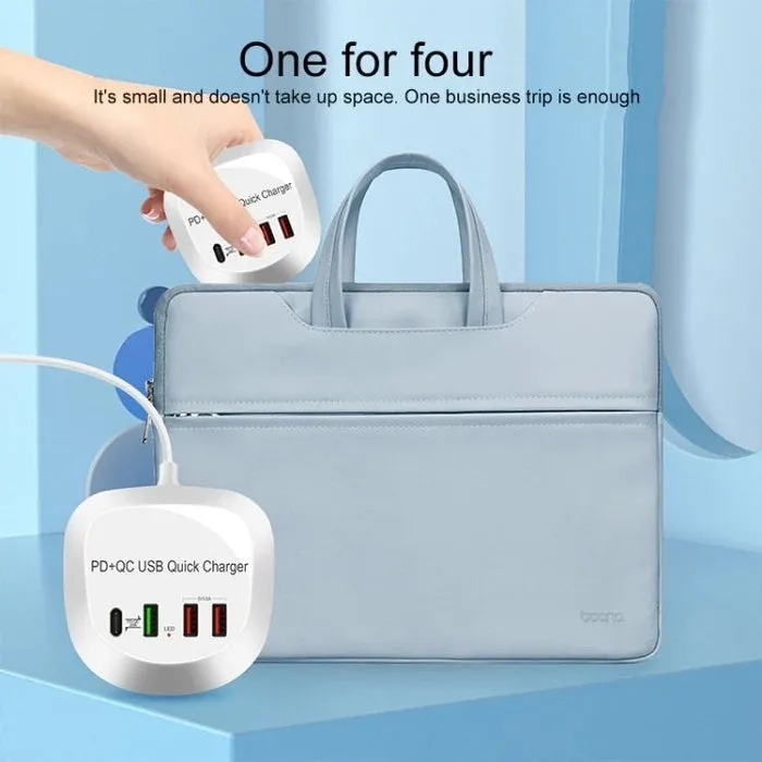 4-Port PD QC3.0 Charger | 40W | With AU AC Adapter