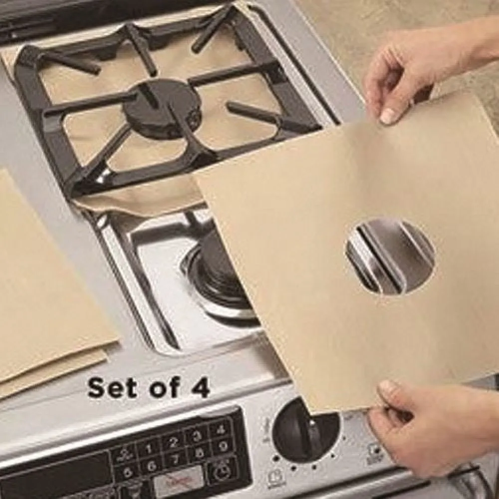 4pcs Burner Covers Protector Stove Surface