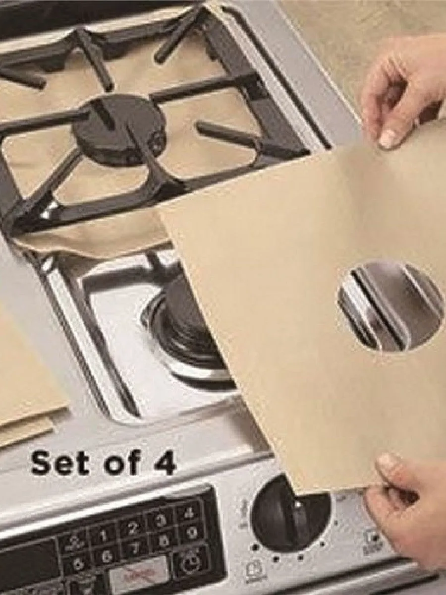 4pcs Burner Covers Protector Stove Surface