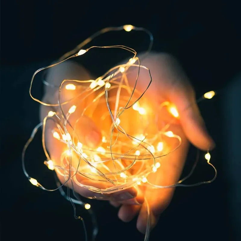 7M LED Solar String Fairy Lights Outdoor Path Garlands Lamp Patio Waterproof Christmas Wedding Garden Street Lights