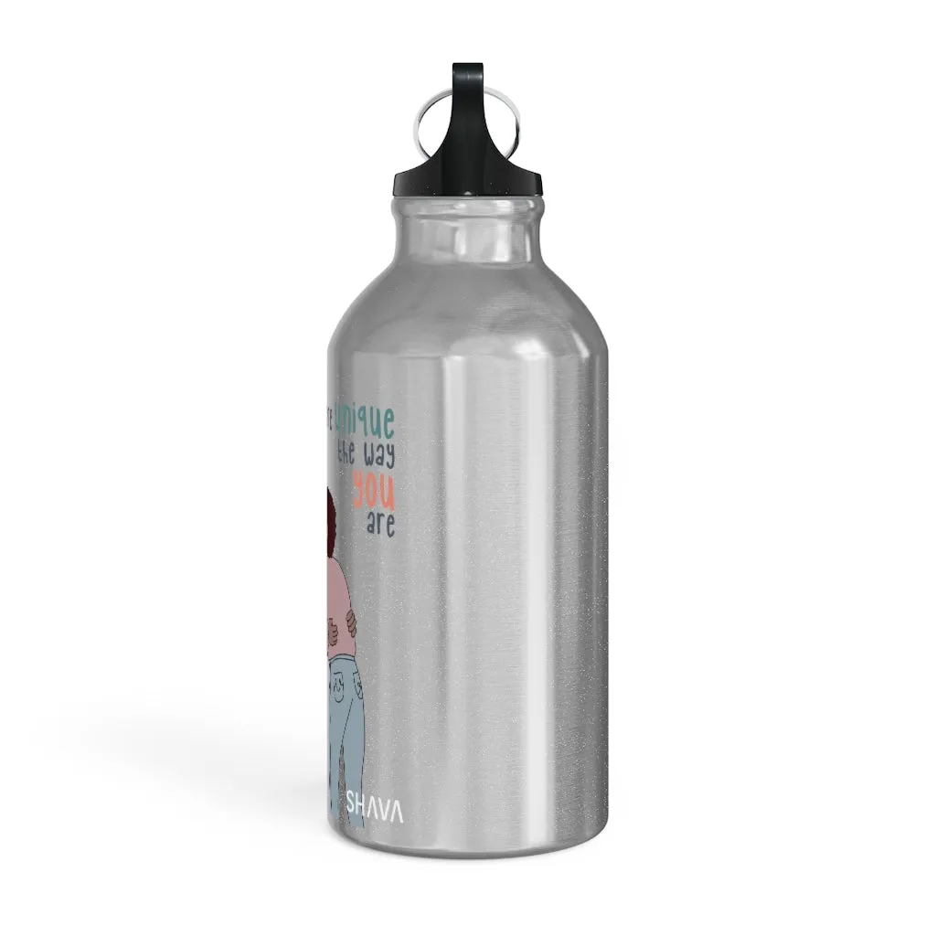 Affirmation Feminist pro choice Oregon Sport bottle 13.5oz -  You are Unique (Brown Girl)