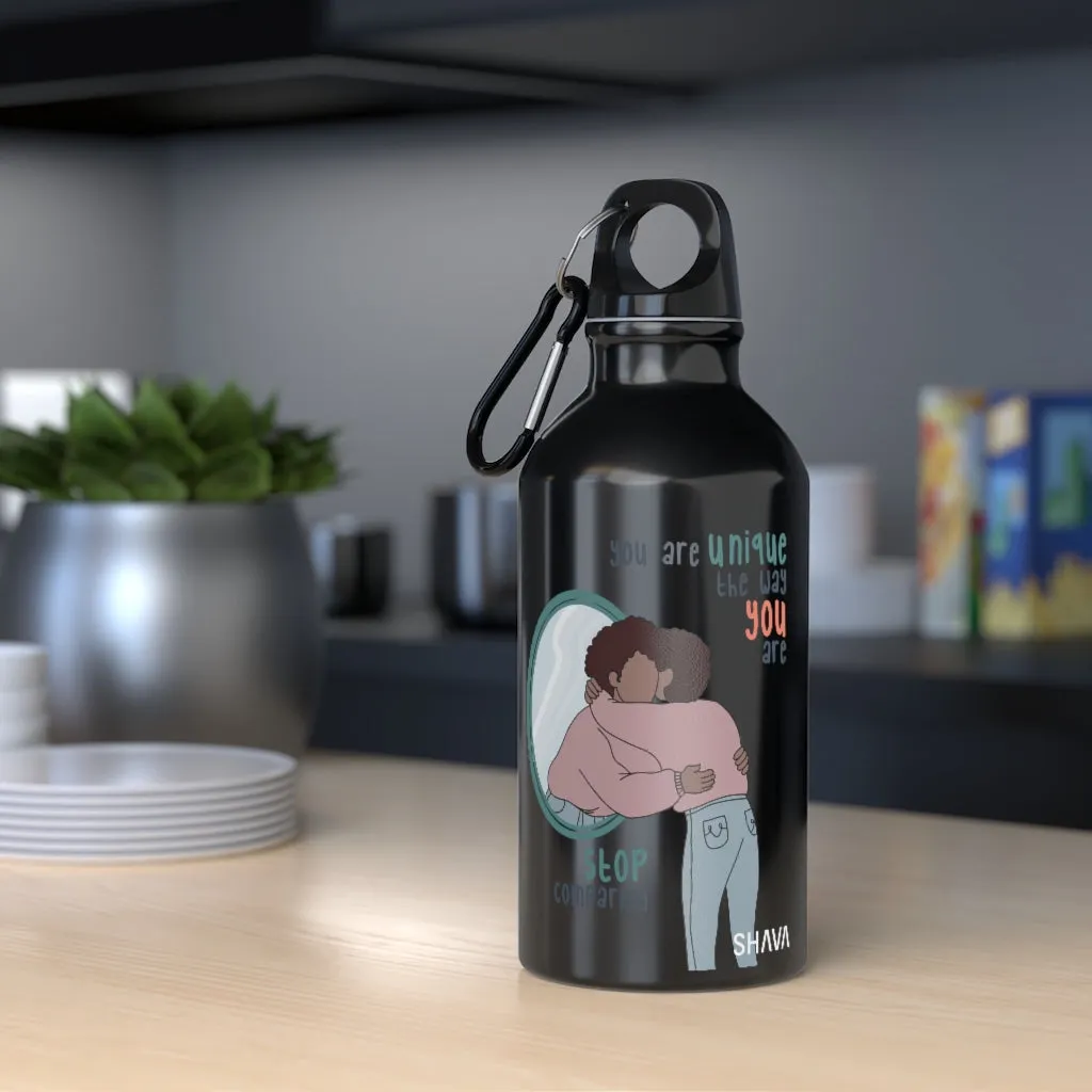 Affirmation Feminist pro choice Oregon Sport bottle 13.5oz -  You are Unique (Brown Girl)