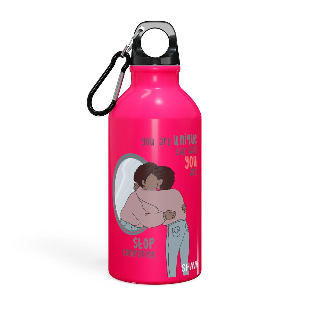 Affirmation Feminist pro choice Oregon Sport bottle 13.5oz -  You are Unique (Brown Girl)