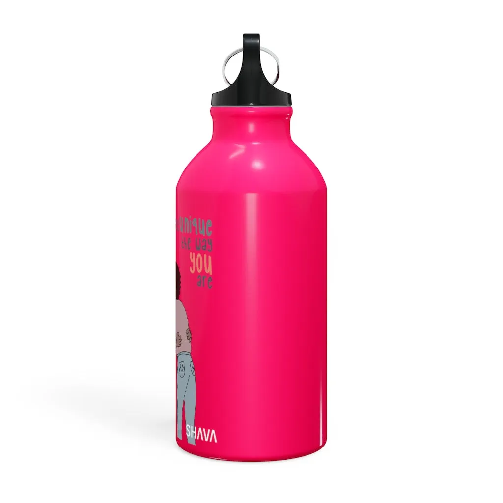 Affirmation Feminist pro choice Oregon Sport bottle 13.5oz -  You are Unique (Brown Girl)