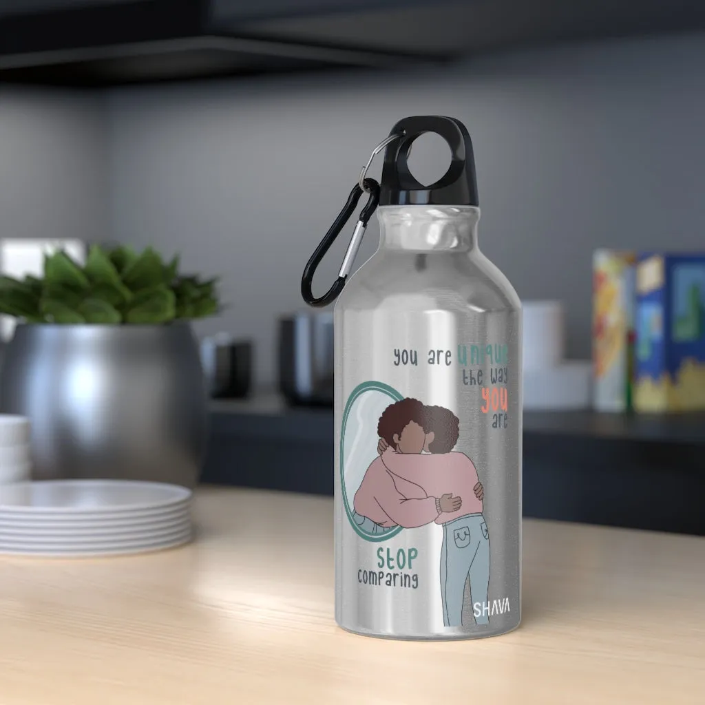 Affirmation Feminist pro choice Oregon Sport bottle 13.5oz -  You are Unique (Brown Girl)