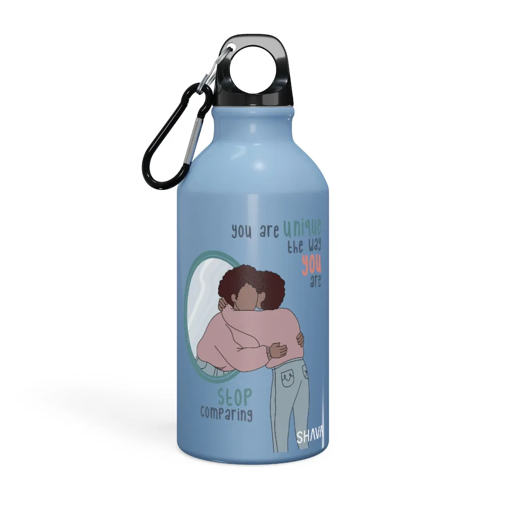 Affirmation Feminist pro choice Oregon Sport bottle 13.5oz -  You are Unique (Brown Girl)