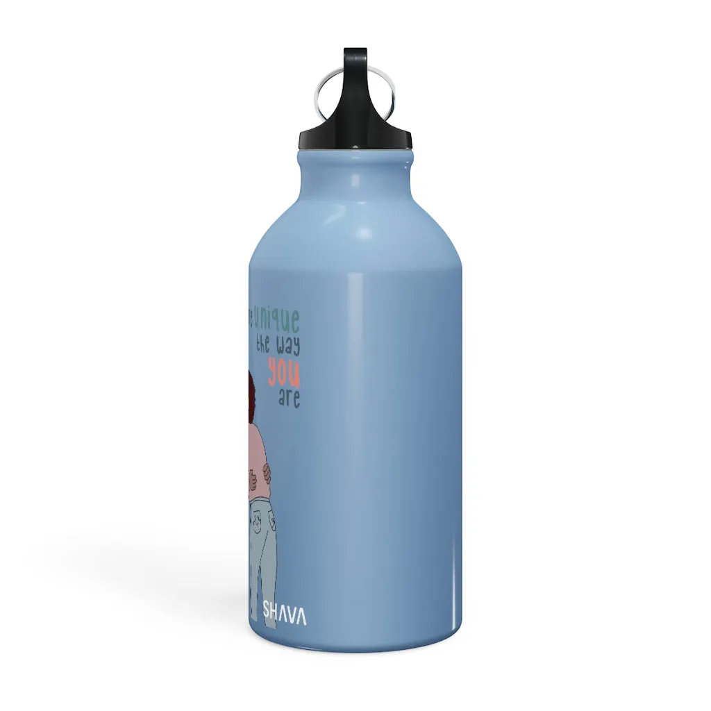Affirmation Feminist pro choice Oregon Sport bottle 13.5oz -  You are Unique (Brown Girl)