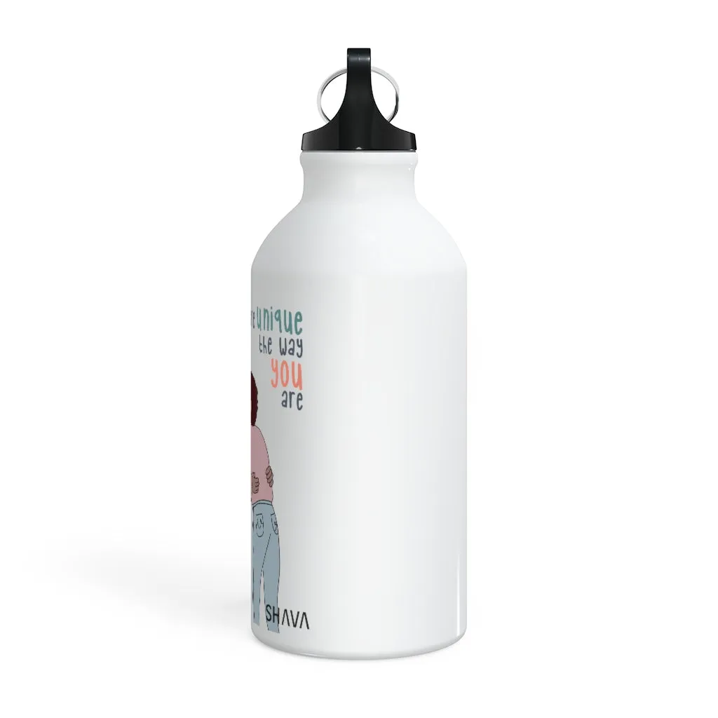 Affirmation Feminist pro choice Oregon Sport bottle 13.5oz -  You are Unique (Brown Girl)