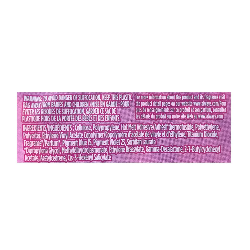 Always Thin Active Scented Liners - Pack of 20