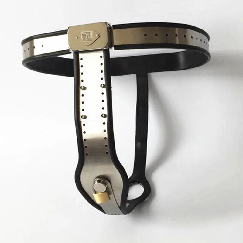 Black Emperor Stainless Steel and Silicone Female Chastity Device with Lock