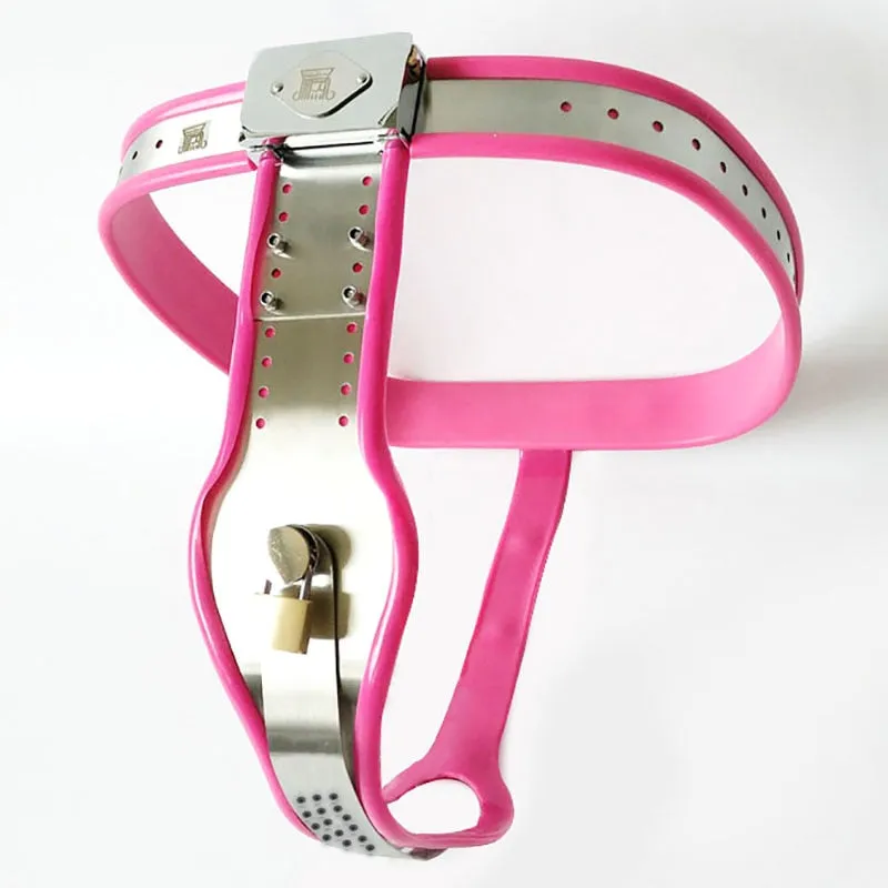Black Emperor Stainless Steel and Silicone Female Chastity Device with Lock