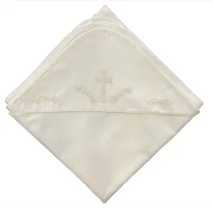 Blanket w/Binding Trim & Cross