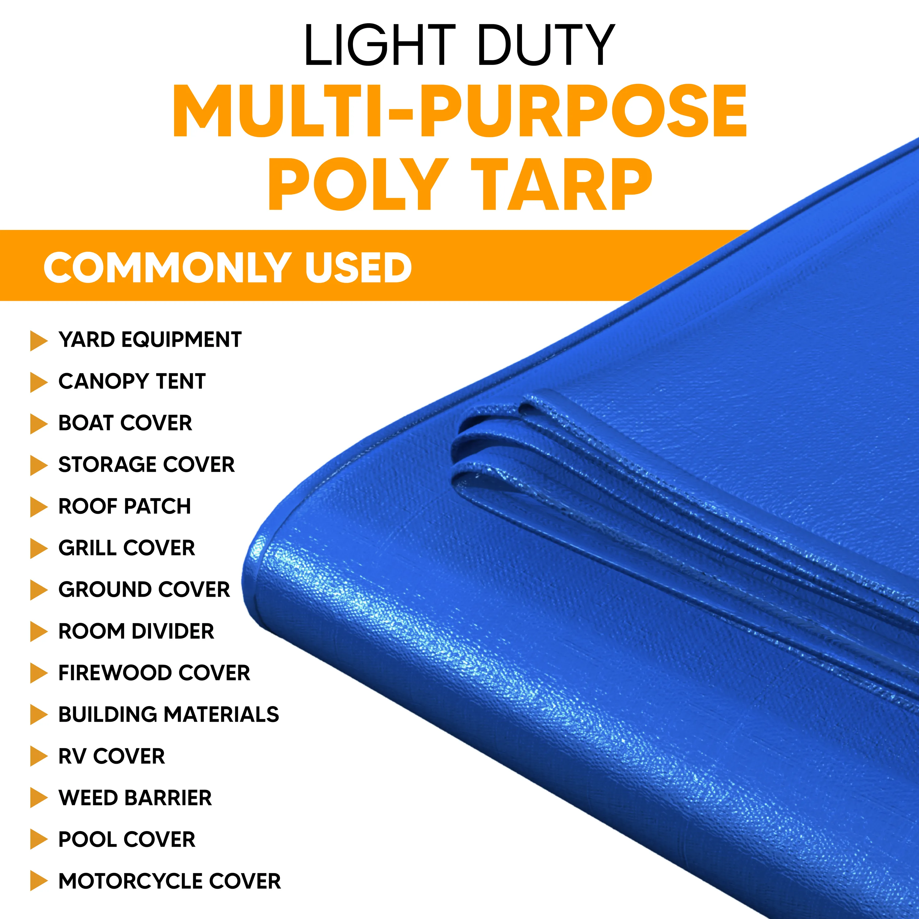 Blue Poly Tarp 12' x 24'