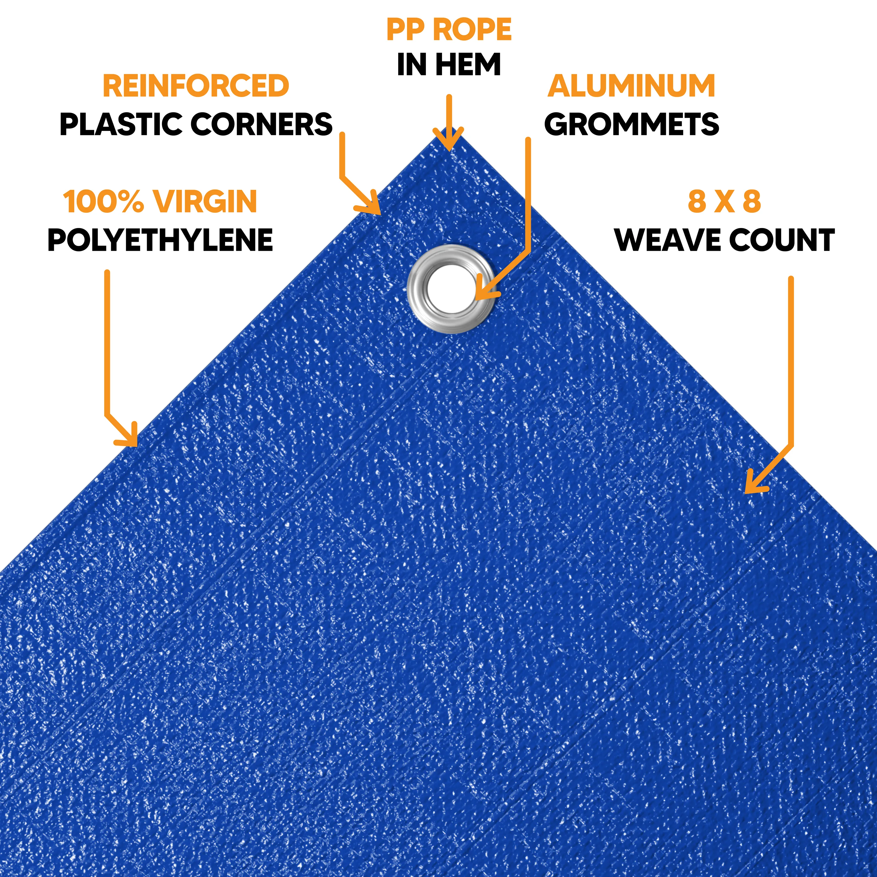 Blue Poly Tarp 12' x 24'