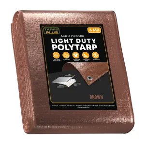 Brown Poly Tarp 20' x 25'