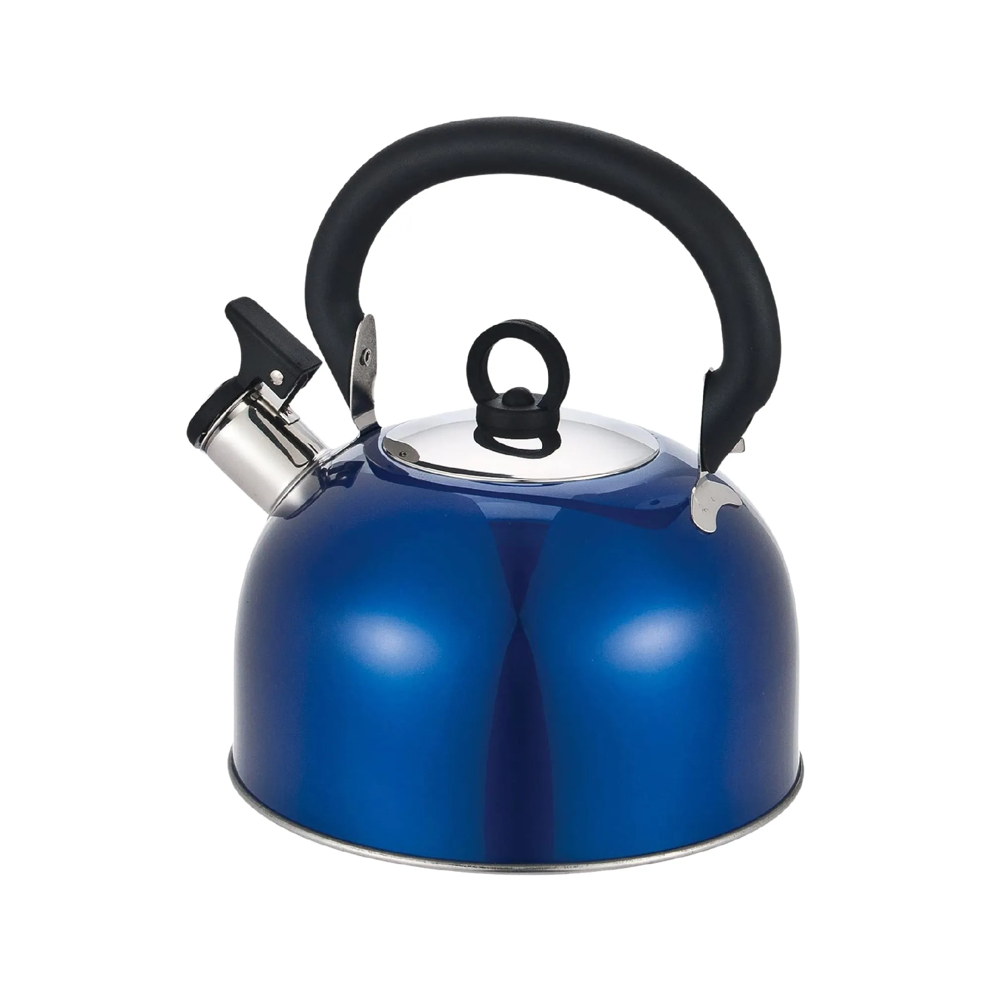 Buckingham Stainless Steel Camping Kettle with Heat Resistant Phenolic and Folding Handle Ideal use for Vacations and Traveling 2.5 Liter