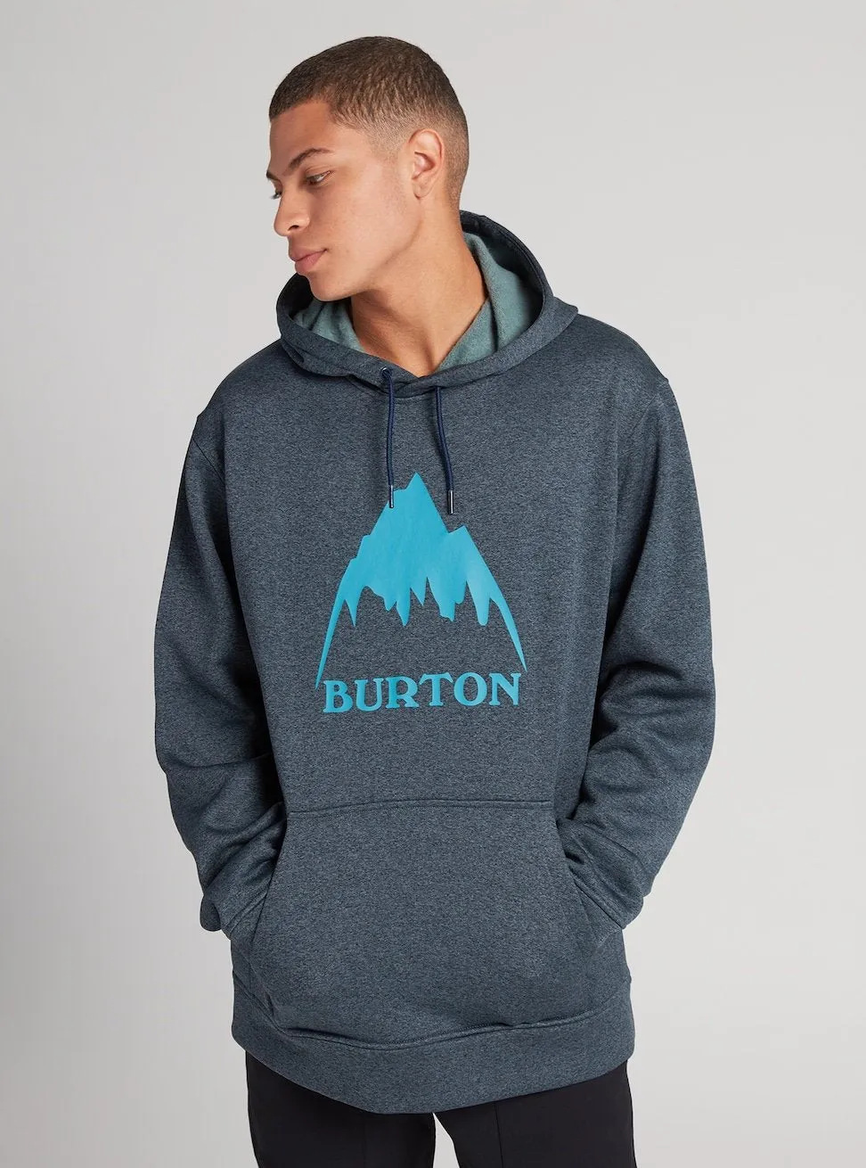 Burton Oak Pull Over Hoodie l Mens Dress Blue Heather