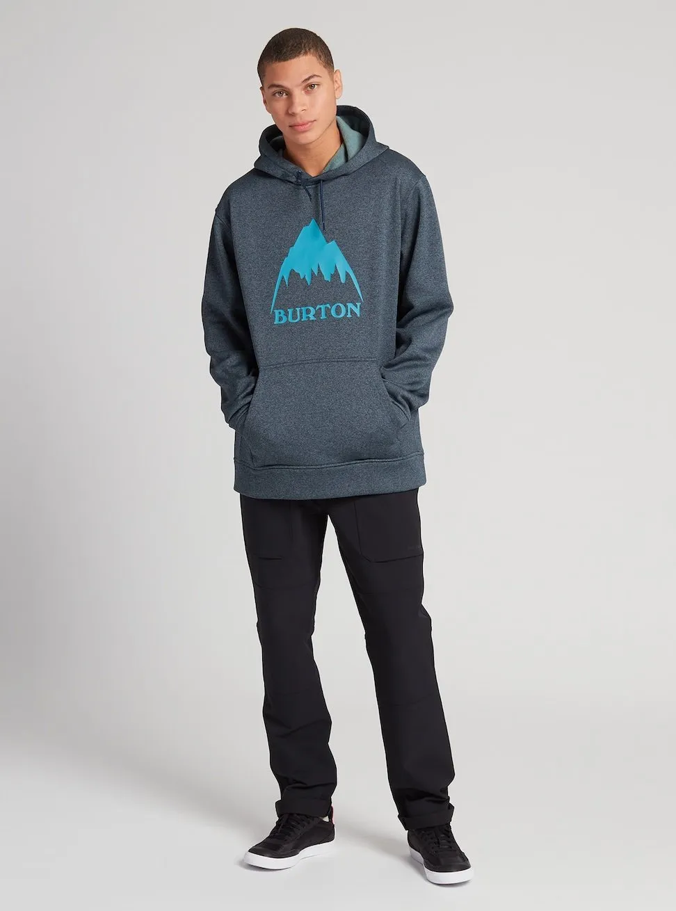 Burton Oak Pull Over Hoodie l Mens Dress Blue Heather