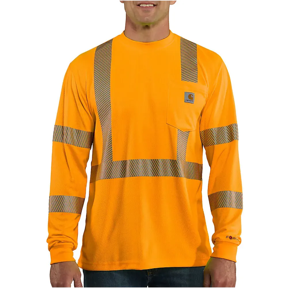 Carhartt Men's Force High-Visibility Long-Sleeve Class 3 T-Shirt