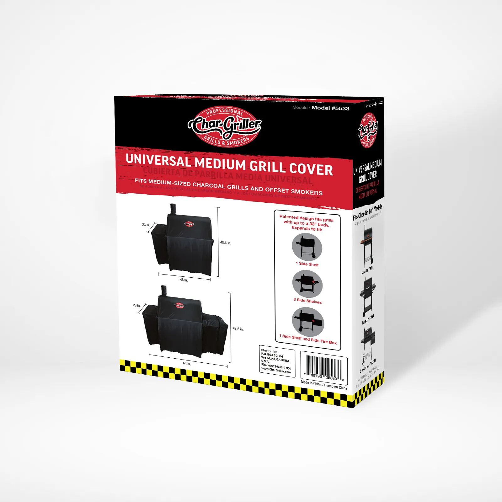 Char-Griller Universal Grill Cover