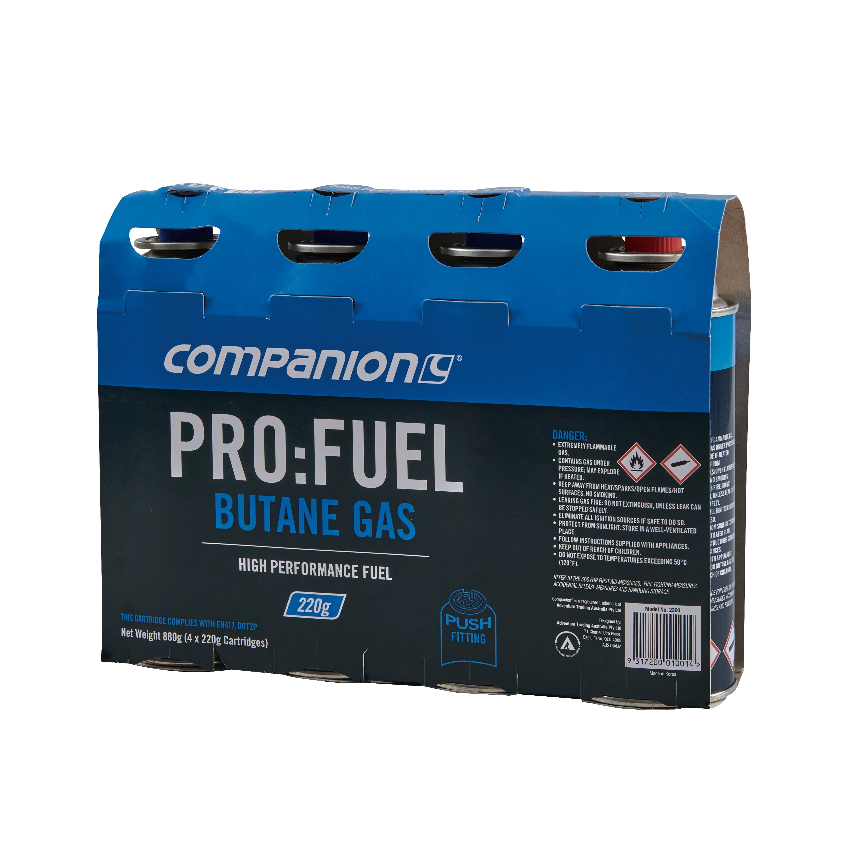Companion Butane Gas 220g 4pk