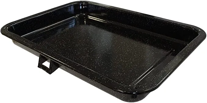Cooker Grill Pan Kit Complete with handle & Wire Tray Universal (380mm x 280mm)