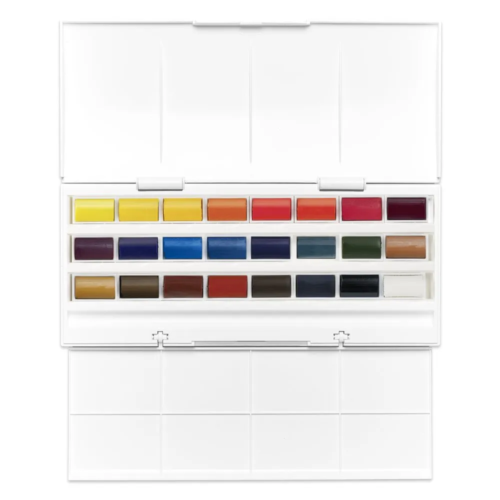 Cotman Watercolours The Cotman Studio Set - 24 Whole Pans