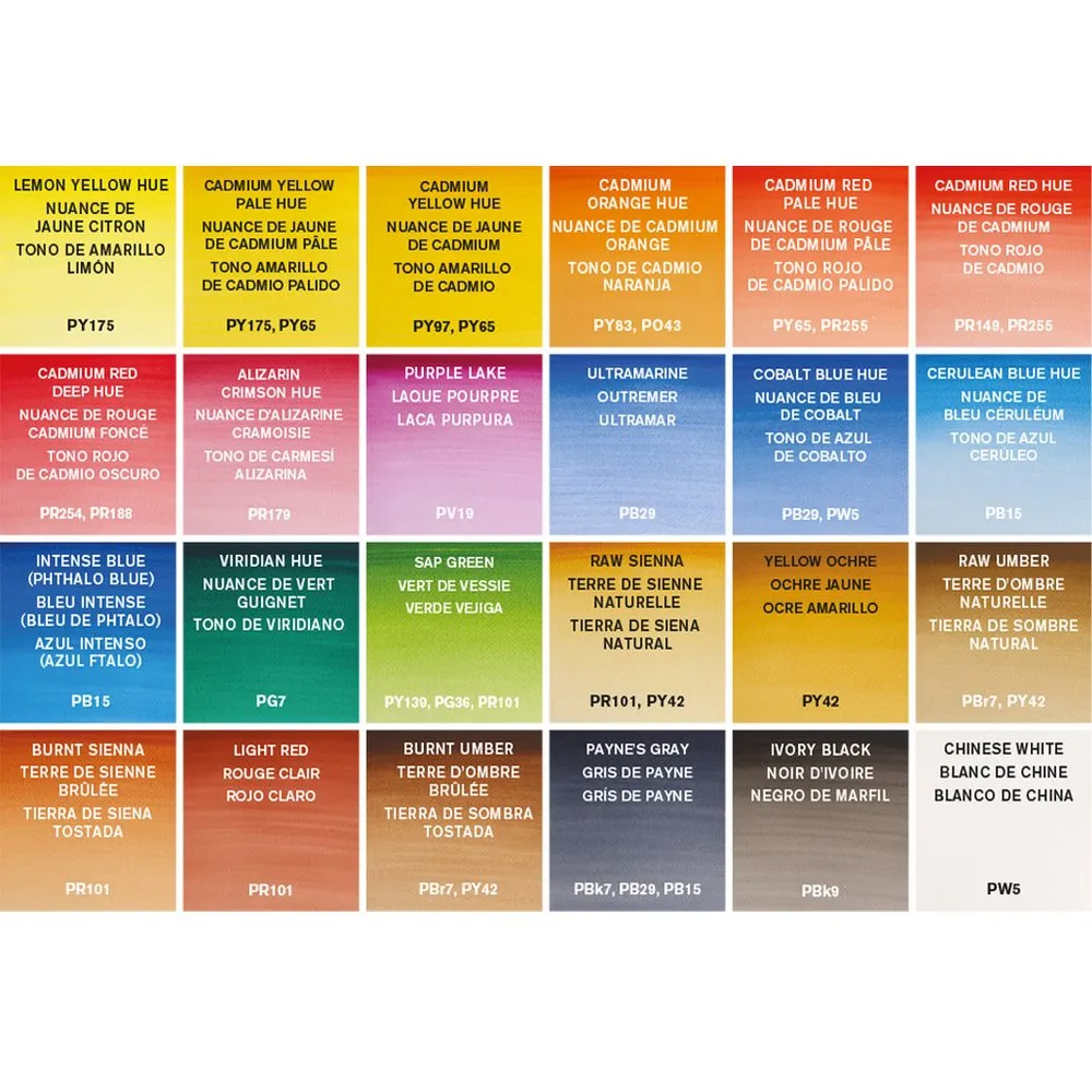 Cotman Watercolours The Cotman Studio Set - 24 Whole Pans