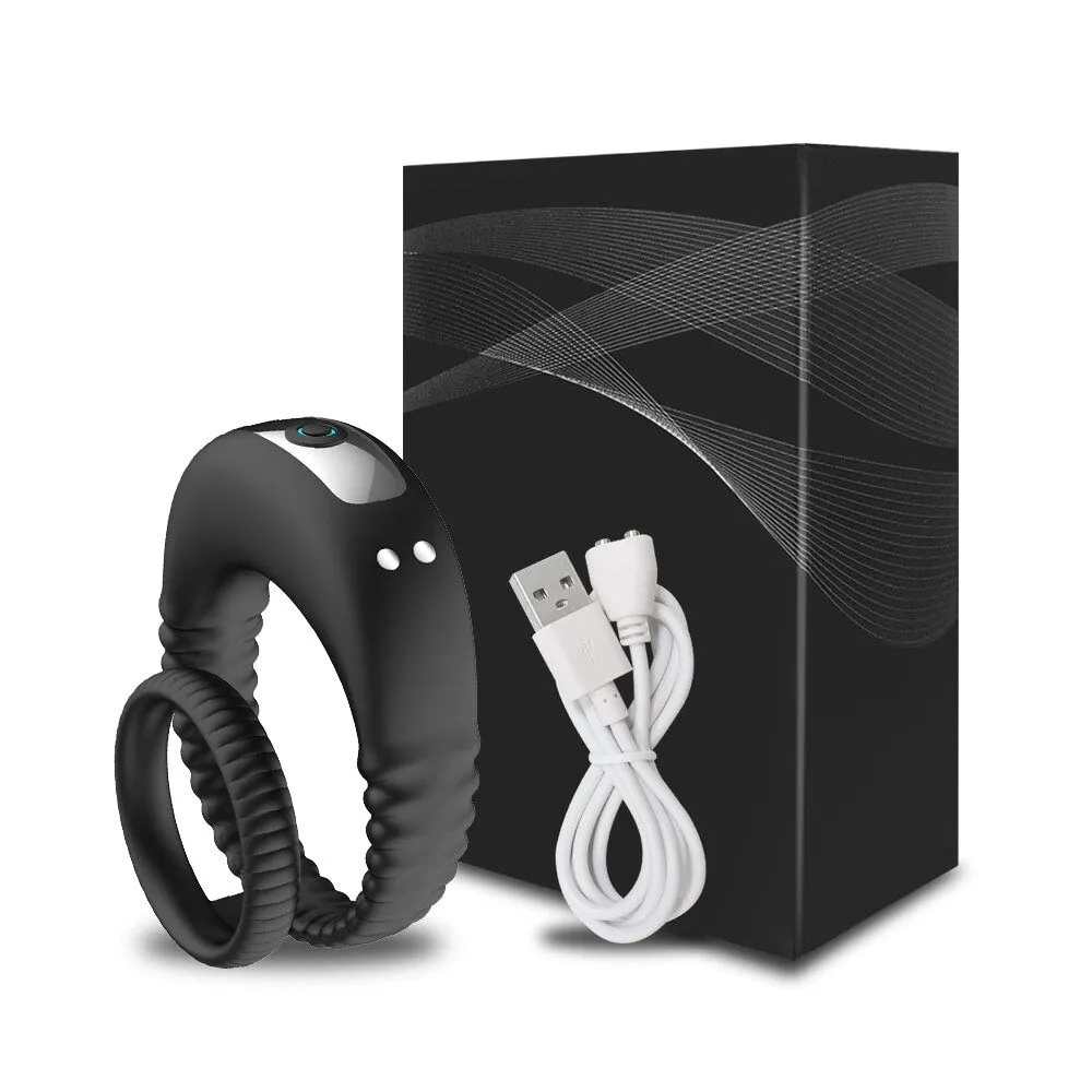 Couples Vibrating Cock Ring for Men - Delayed Ejaculation Vibrator for Enhanced Pleasure