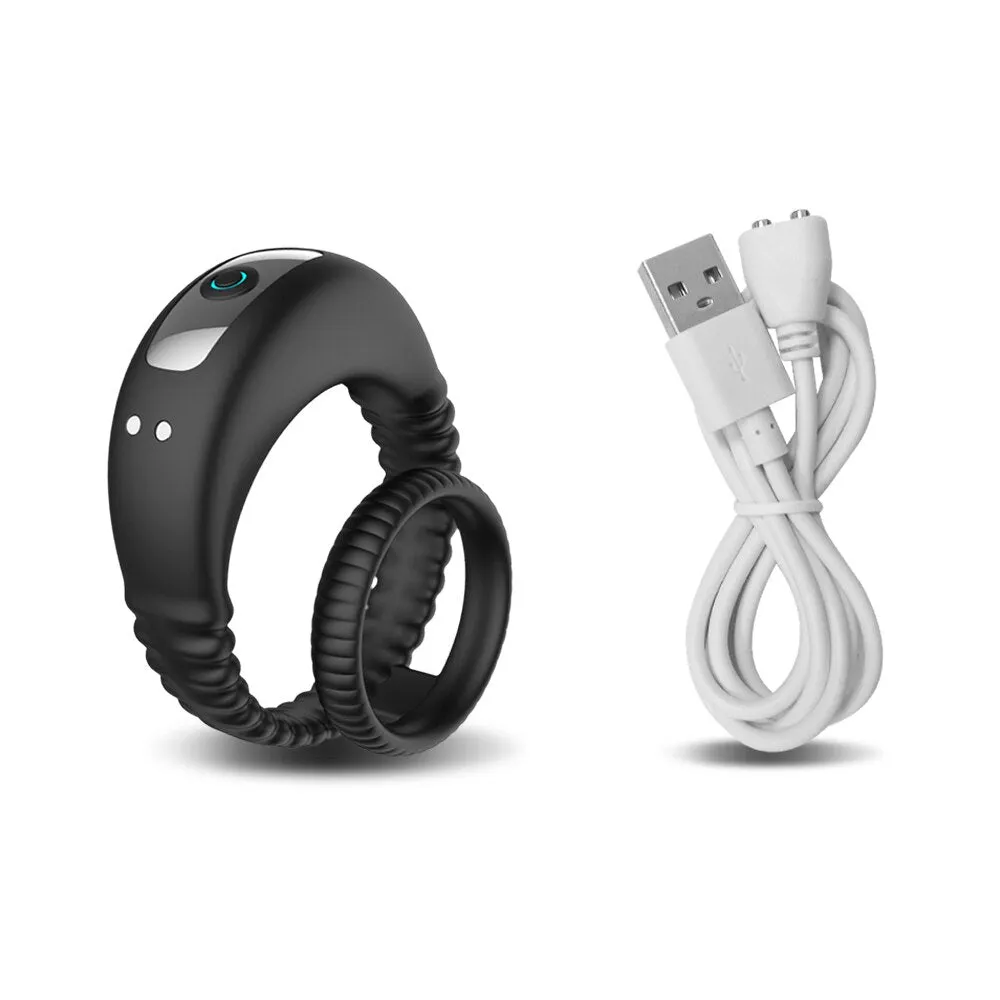 Couples Vibrating Cock Ring for Men - Delayed Ejaculation Vibrator for Enhanced Pleasure