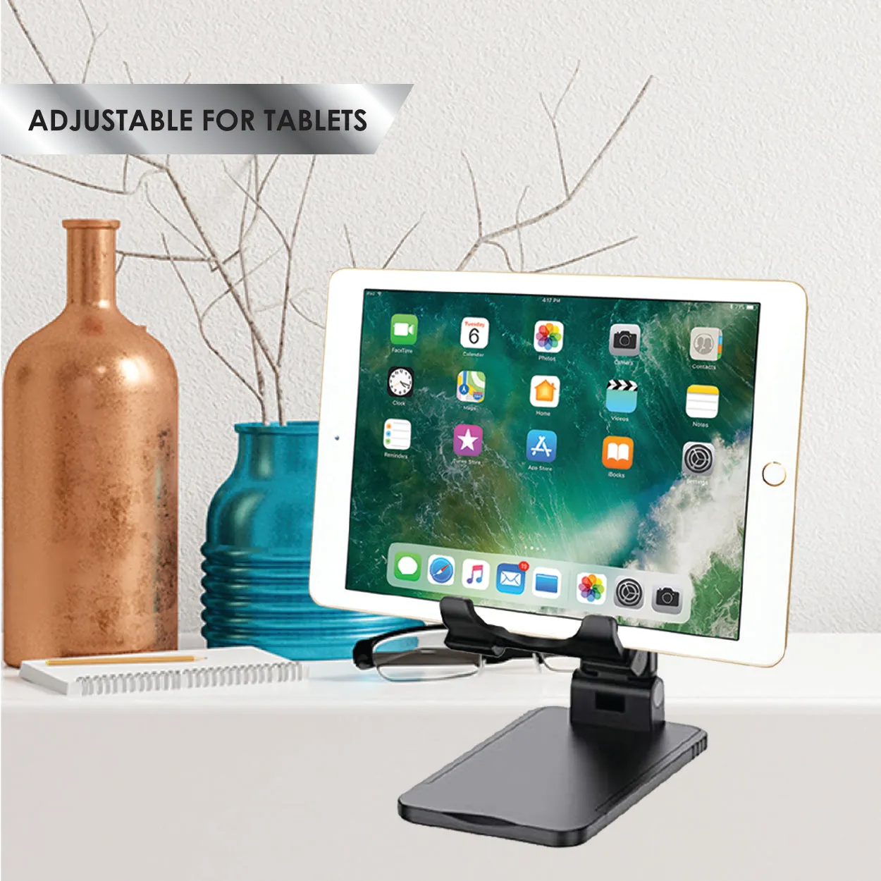Desktop Stand for Smart Phones & Tablets Adjustable Stand