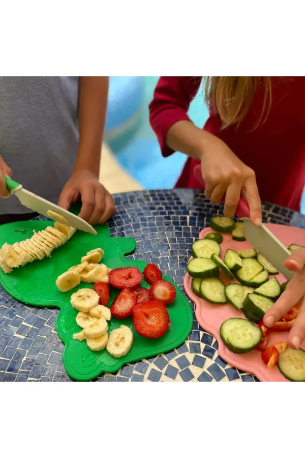 Dinosaurs Cutting Board and Knife Set
