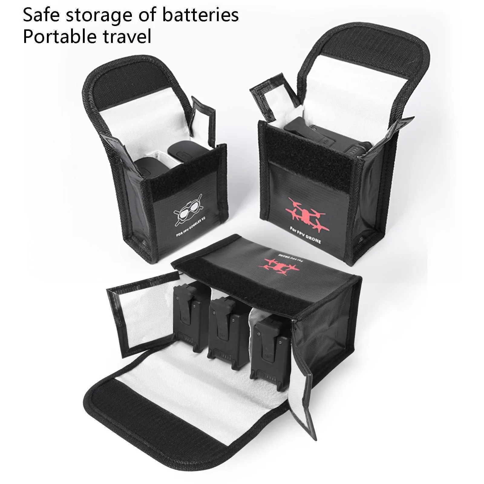Dji Fpv Battery Explosion-proof Bag for Glasses