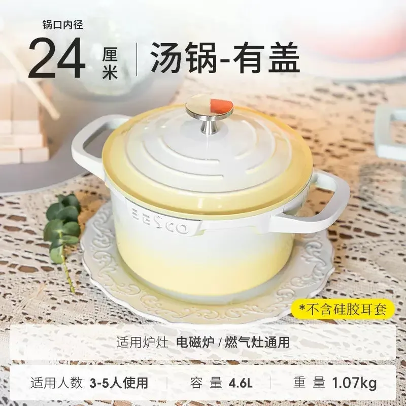 Easy Clean Non-Stick Cookware: Gas & Induction Compatible.