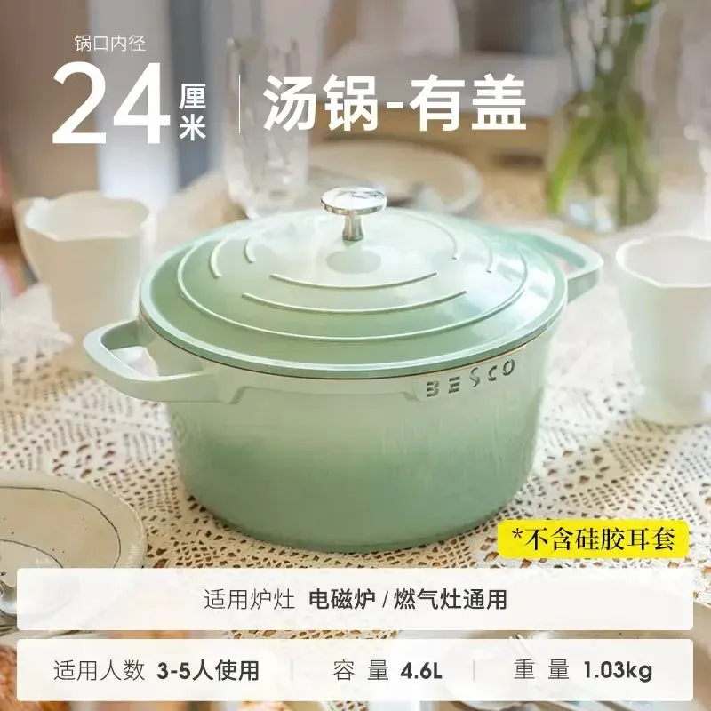 Easy Clean Non-Stick Cookware: Gas & Induction Compatible.